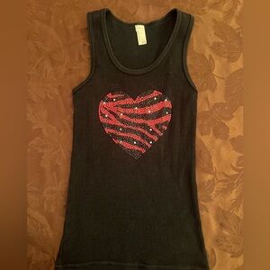 American apparel heart tank top